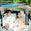 Rechargeable Car Cooling Fan 3 Speeds and 300 Degree Adjustable Vehicle Rear Headrest Fan for Sedan SUV RV Pickup Truck Van
