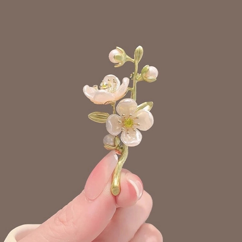 Elegant Minimalist Pin Rose Flower Alloy Plating Women’s Brooches