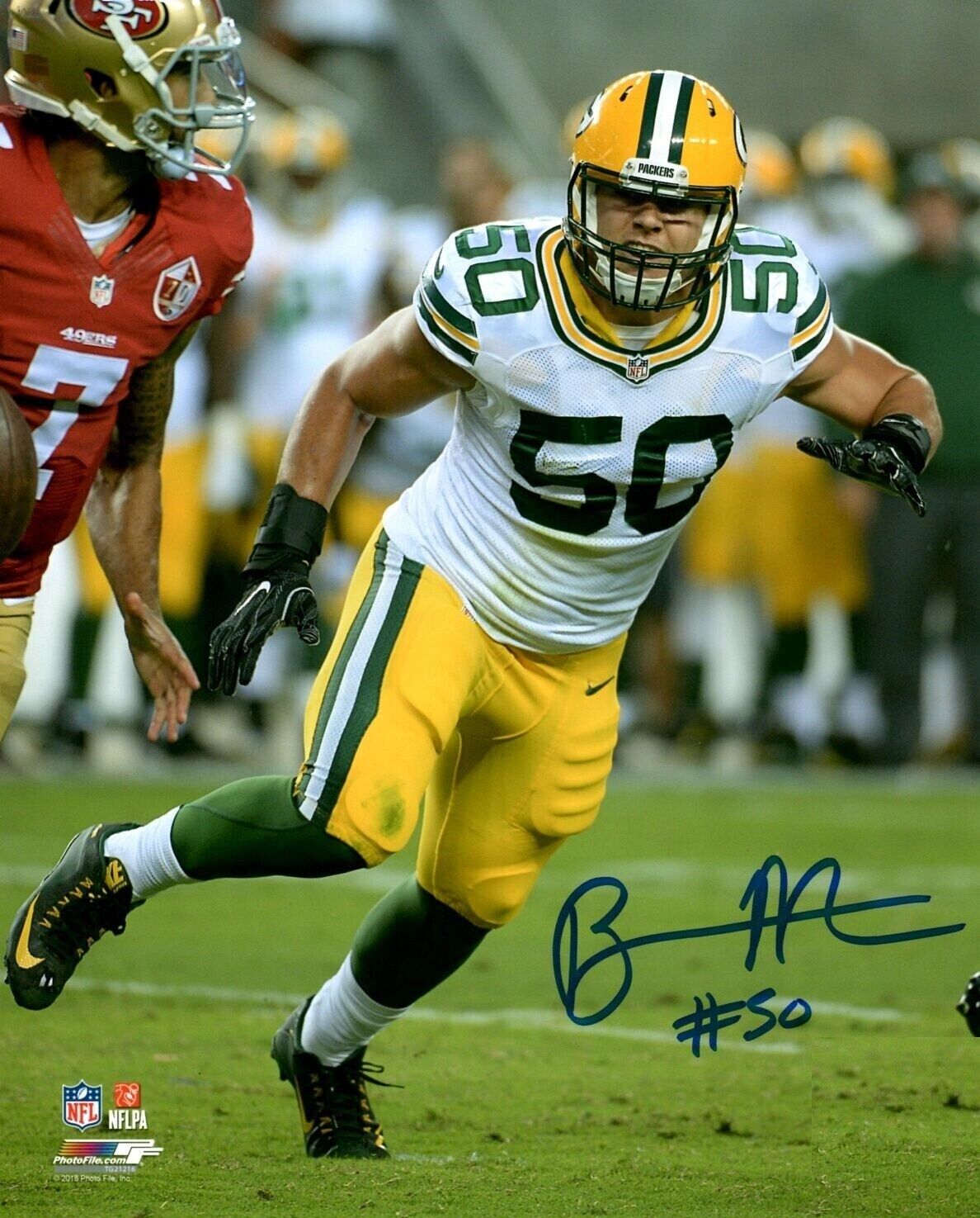 Blake Martinez Autographed Signed 8x10 Photo Poster painting ( Packers ) REPRINT