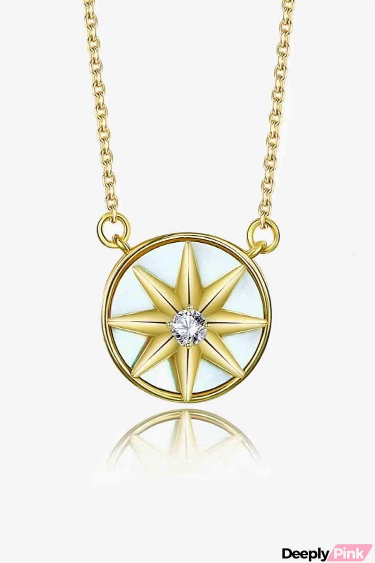 Cubic Zirconia Star Pendant Necklace