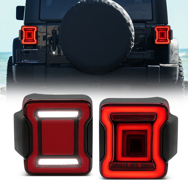 JL Styling LED Taillights Assembly for 2007-2018 Jeep Wrangler JK JKU