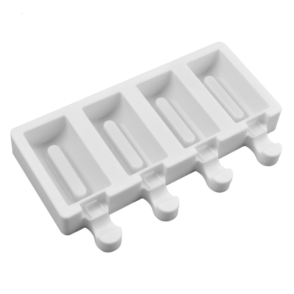 

4-Cavity Ice Cream Silicone Molds Ice Candy Freezer Mould Kitchen DIY Tools, 501 Original