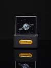 Crystal Cube Holographic Desktop Smart Weather Station Digital Clock for Home