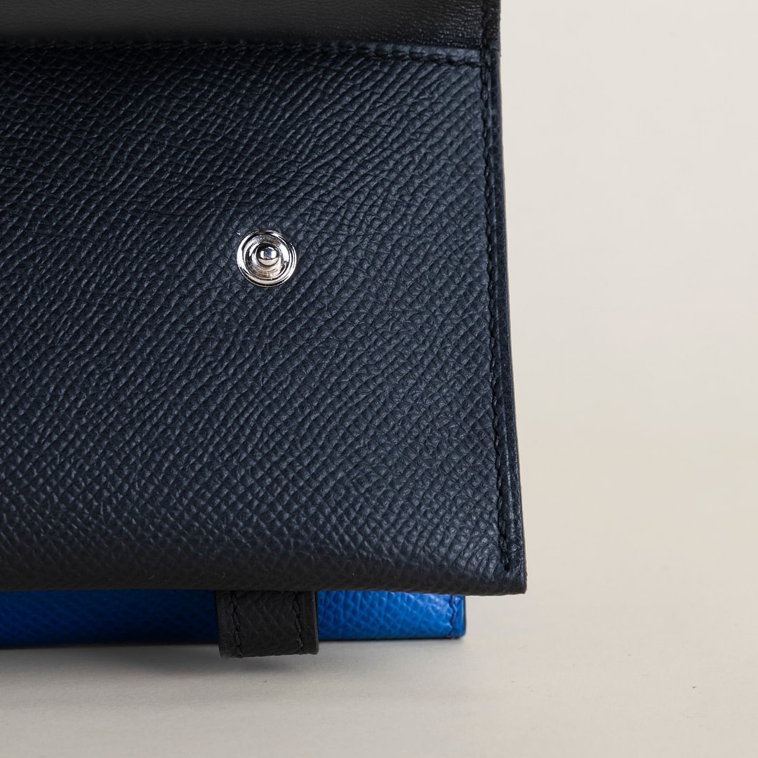 Kelly Doll Epsom 08 Bleu pale/76 Blue indigo  PHW