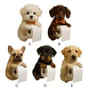 Wall Mount Toilet Paper Roll Holder Dog Shape Paper Stand for Kitchen Bathroom