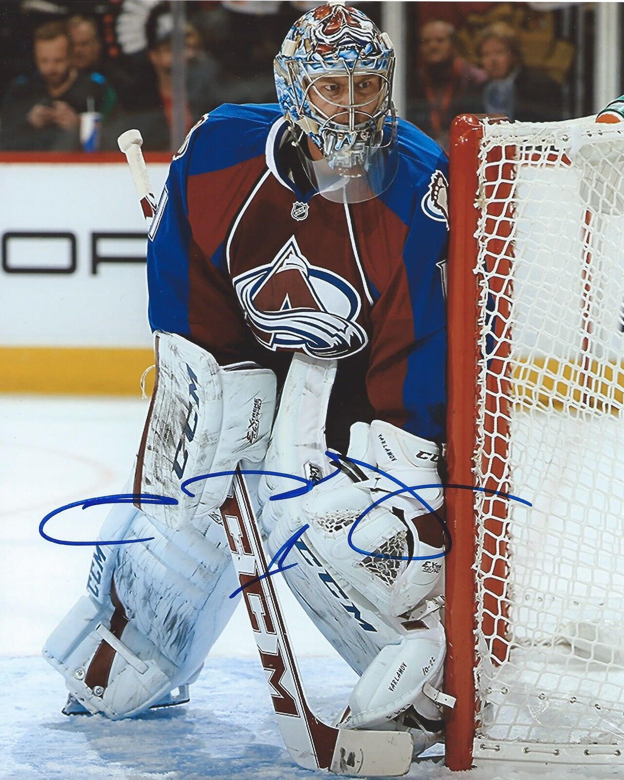 Semyon Varlamov Signed 8x10 Photo Poster painting Colorado Avalanche Autographed COA B