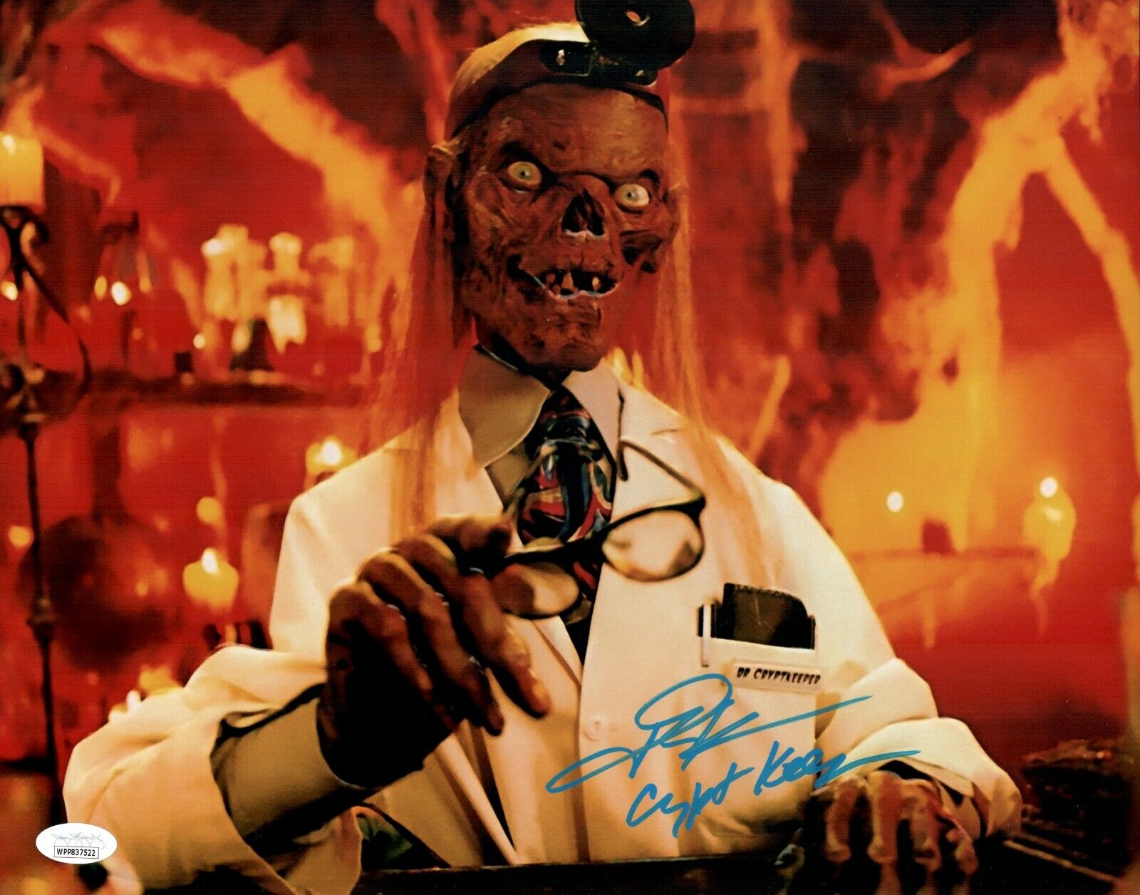 JOHN KASSIR Signed TALES FROM CRYPT Keeper 11x14 Photo Poster painting Autograph JSA COA WP Cert