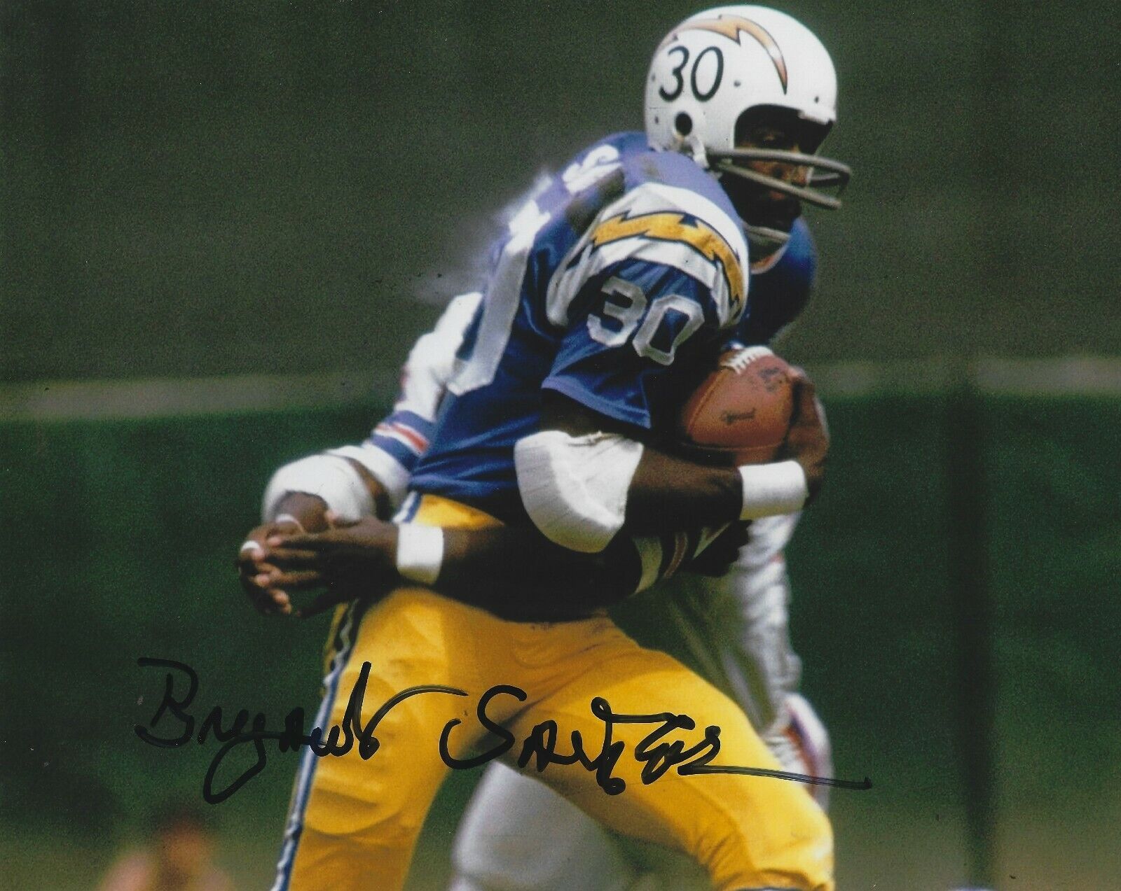 Autographed 8x10 BRYANT SALTER San Diego Chargers Photo Poster painting -w/ COA