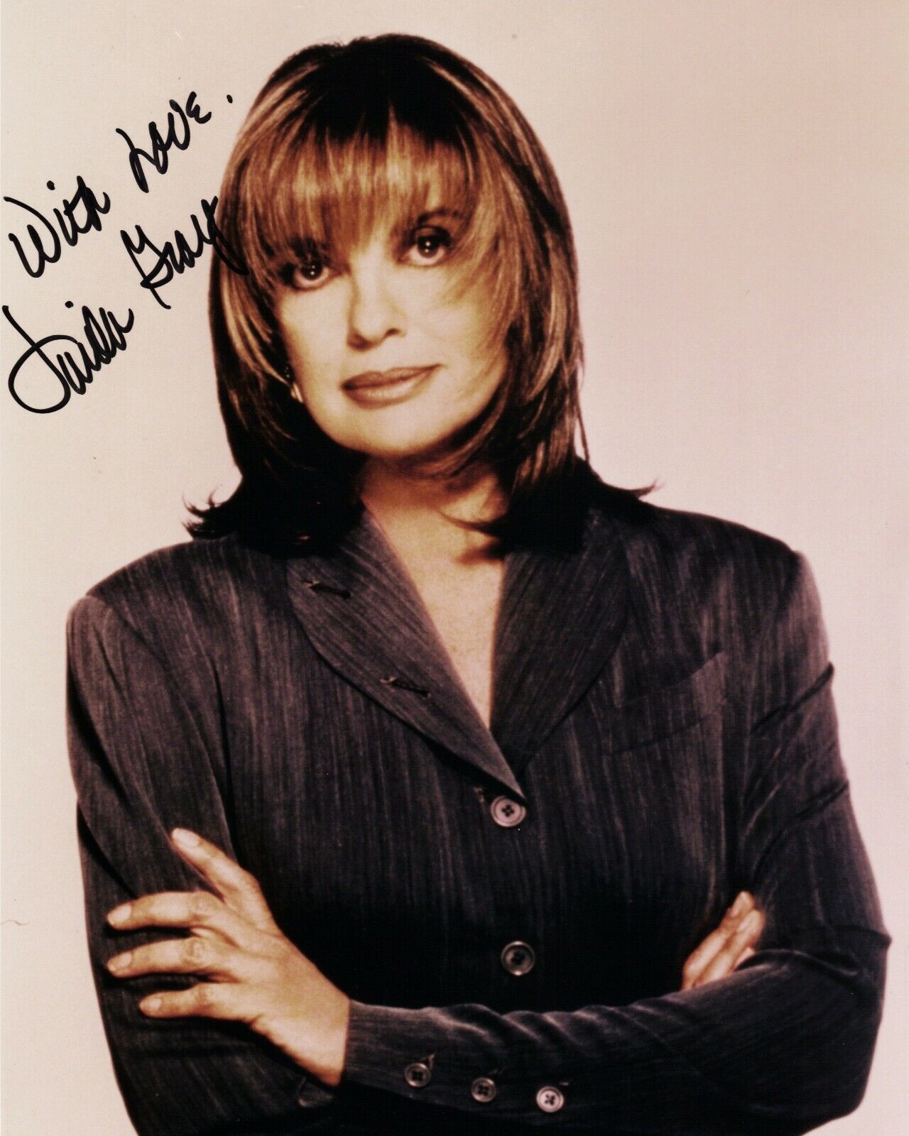 AUTOGRAPHED 8X10 SIGNED BY LINDA GRAY PLAYED SUE ELLEN ON DALLAS UACC COA