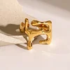 Artistic Gloss Golden Stylish Ring