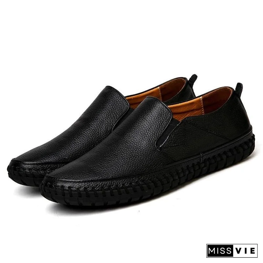 Leather Men Shoes Slip On Shoes Leather Loafers Mens Moccasins Shoes Italian Designer Shoes