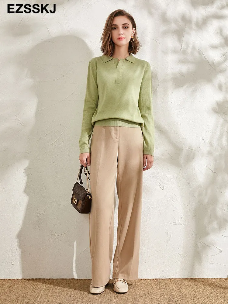 casual spring autumn thin oversize sweater pullovers Women basic loose square neck cashmere sweater female knit jumper