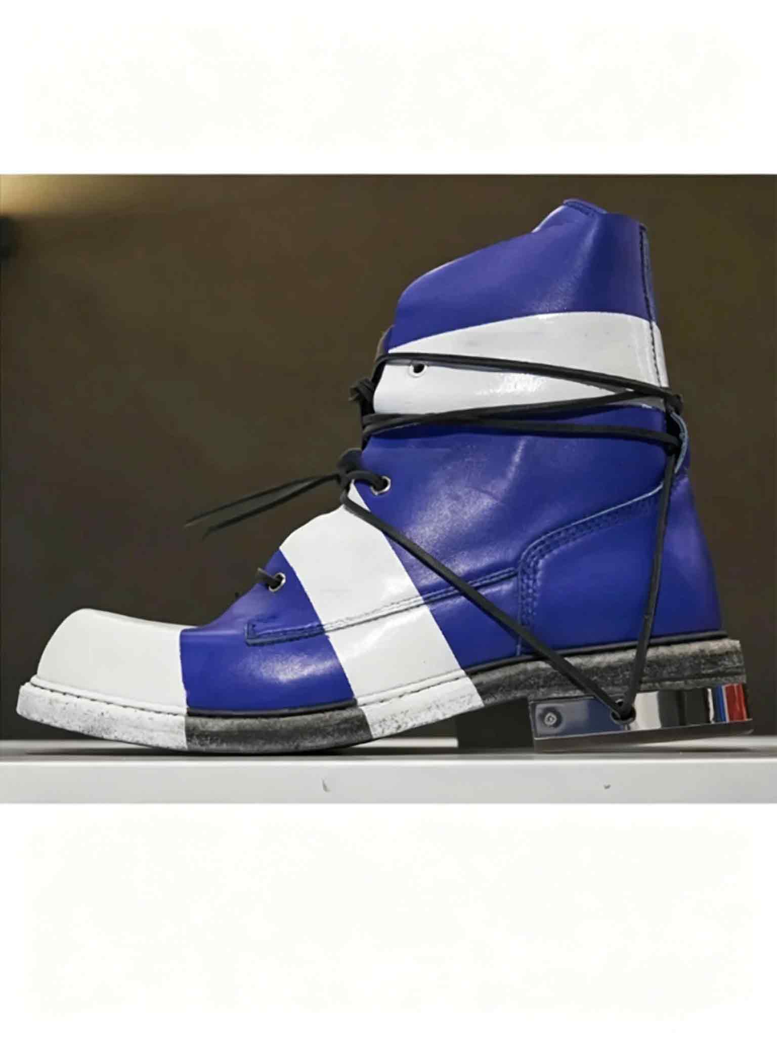 Balck Lace Up Mid Calf Men Shoes Men's Dress Shoes Shallow Boots High Quality Party Shoes Fashion Big Size 47 Zapatillas Mujer  highheelher