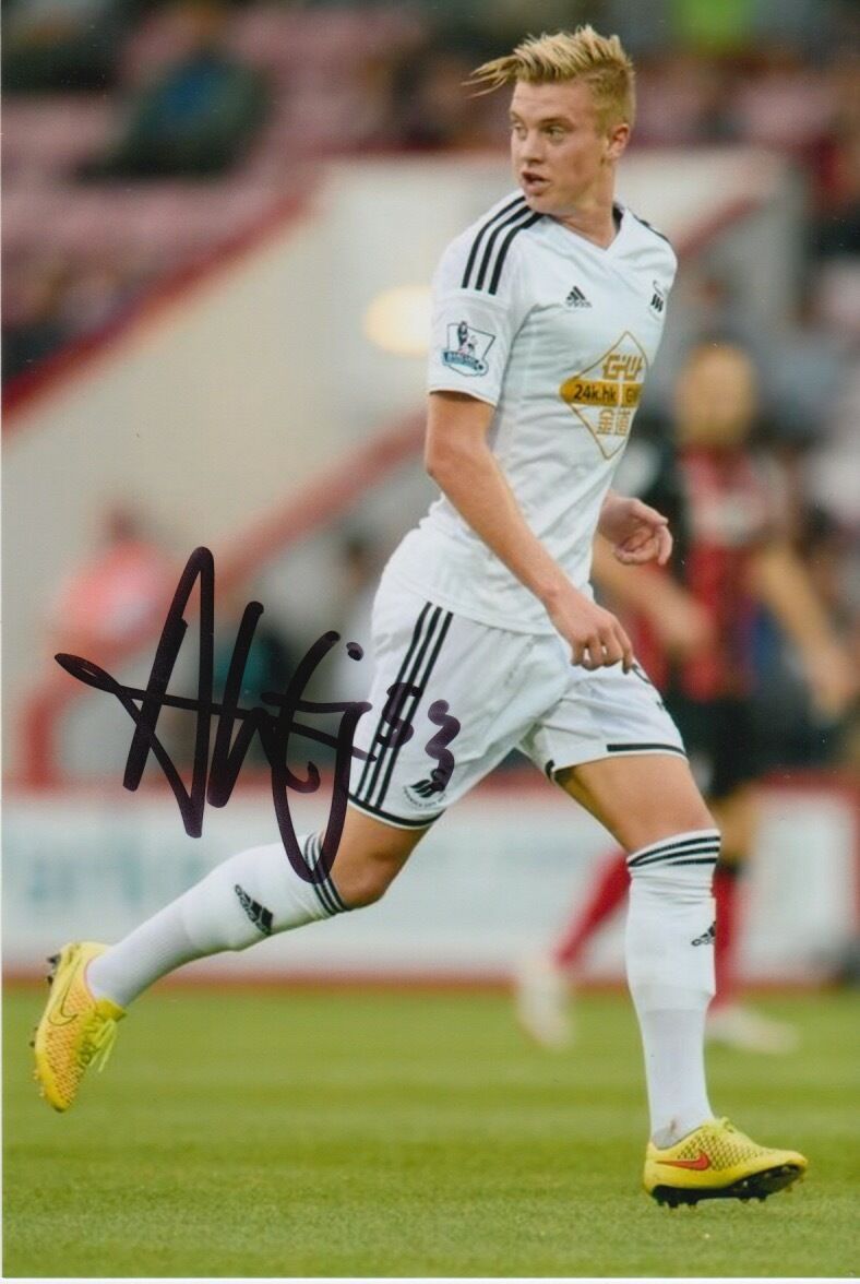 SWANSEA CITY HAND SIGNED ADAM KING 6X4 Photo Poster painting 1.