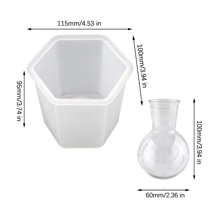 DIY Hydroponic Vase Resin Molds Kit CrazyMold