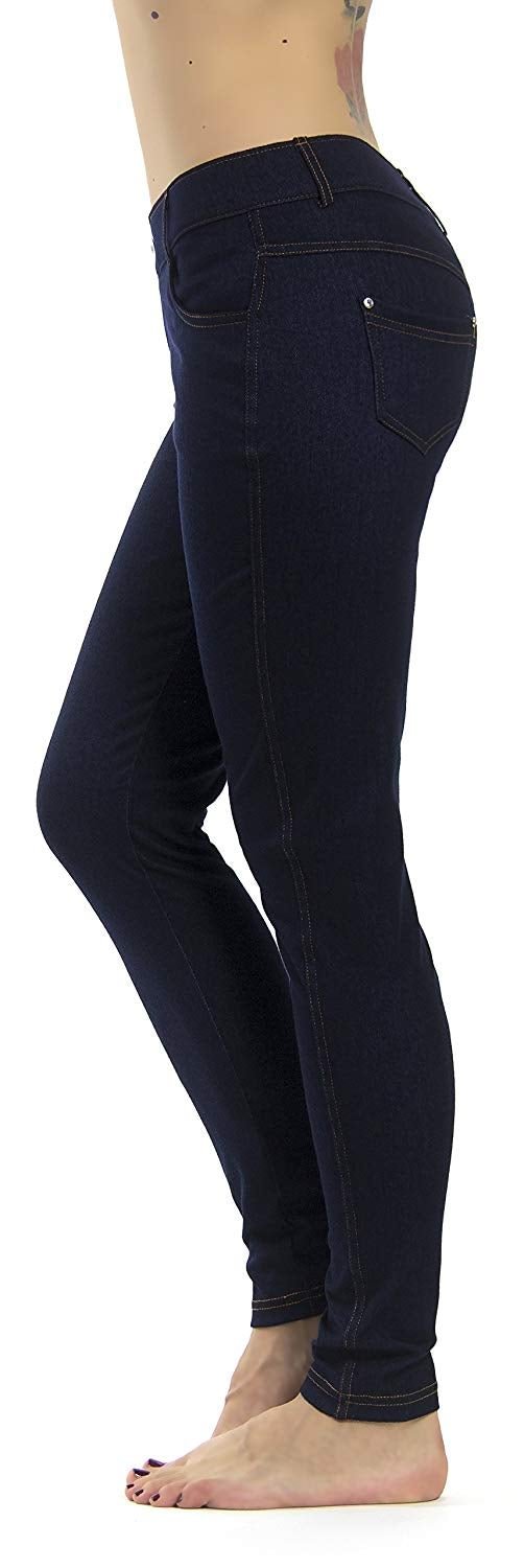 Spandex Leggings Pants Women's Jean Look Jeggings Tights Slimming Many Colors Capri S-XXXL