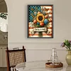 Diamond Painting -DIY Full Round Drill Union Jack Sunflower