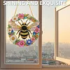 Diamond Painting Window Hanging Kit Floral Honeybee 9.45x9.45in
