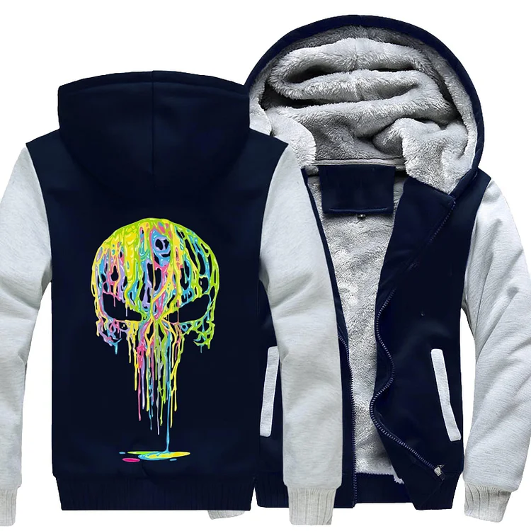 Color Paint Punisher, Punisher Fleece Jacket