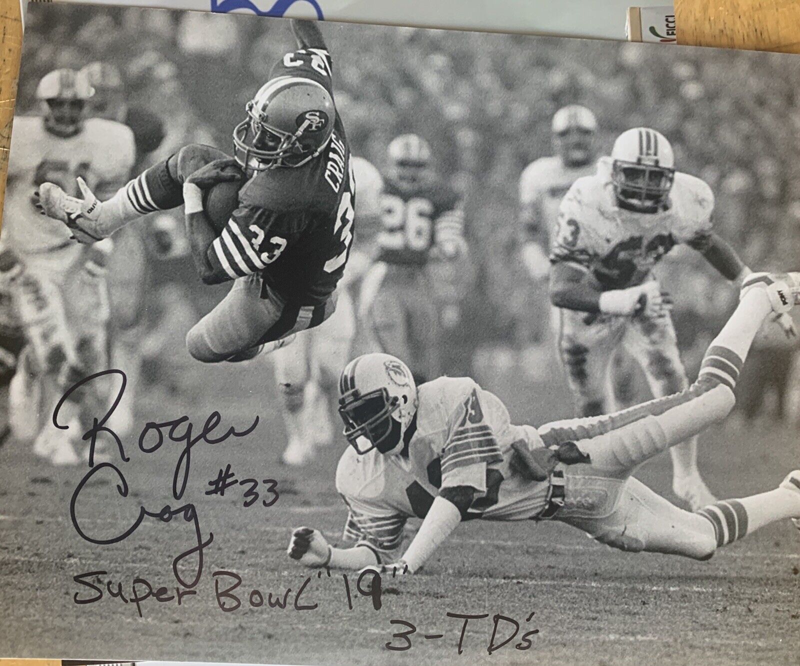 Roger Craig Signed 8x10 Photo Poster painting Pic Auto