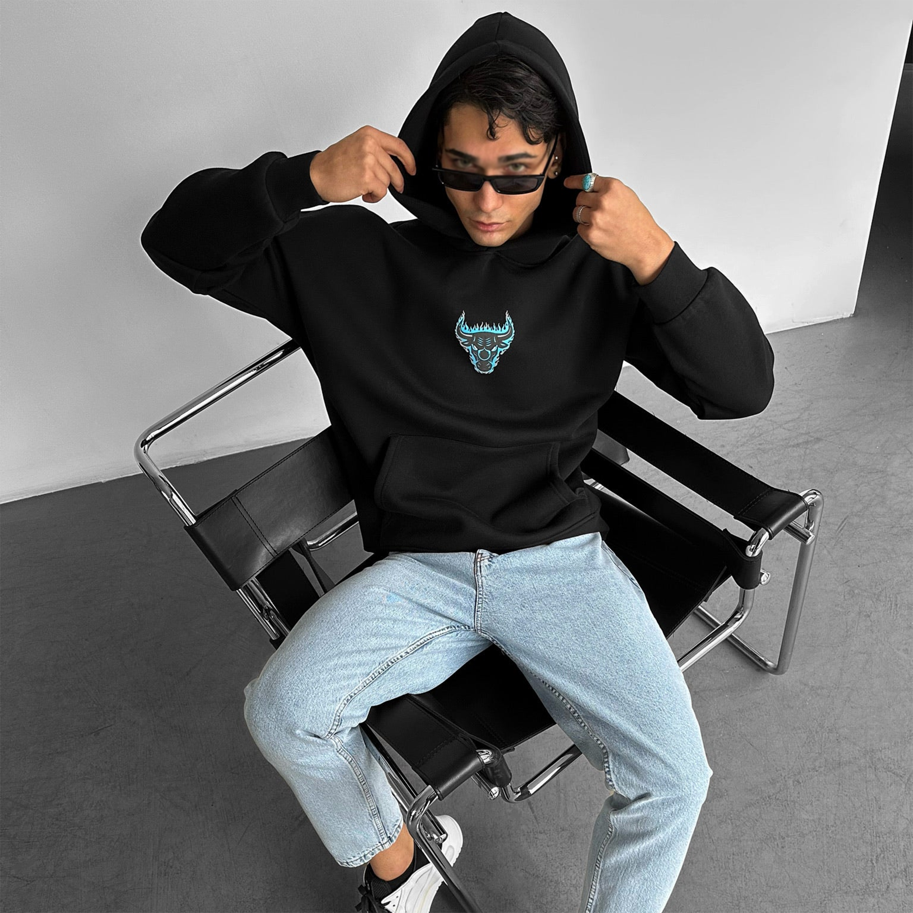 Oversize Bull Fearless Hoodie