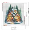 (50*50cm)Christmas House - Full Round Drill Diamond Painting