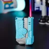 Mecha Fingertip Gyroscope Lighter Two-In-One Folding Rotating Decompression Inflatable New Deformation