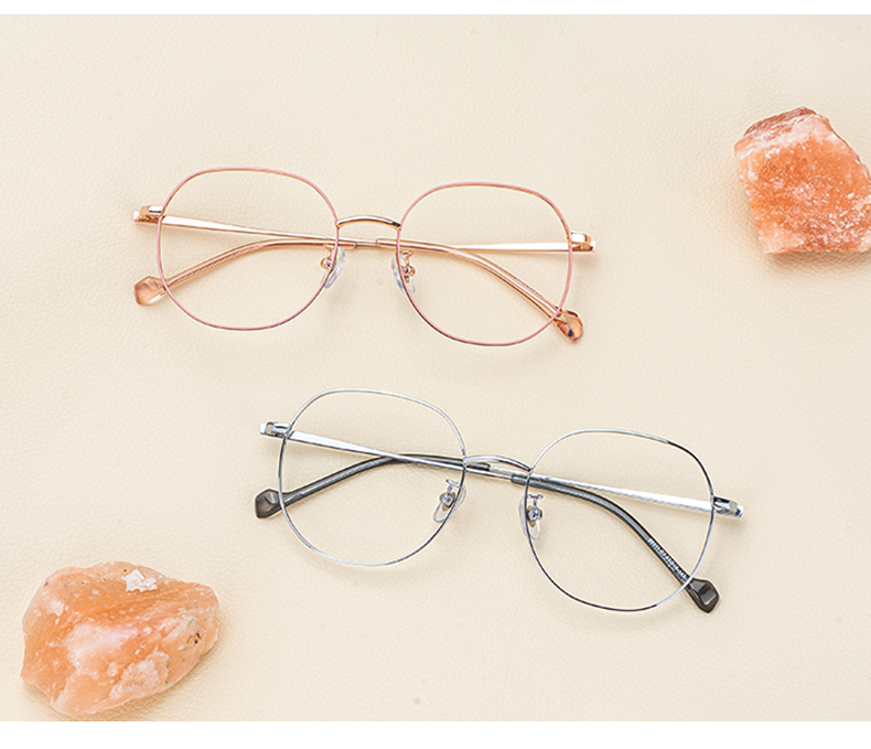 Qusay Rosa Rund Brille