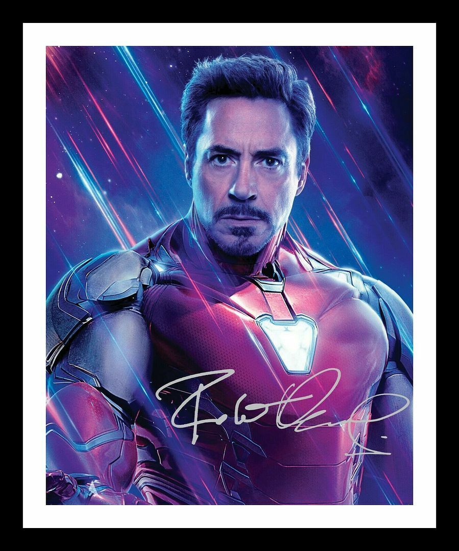 Robert Downey Jr - Iron Man Autograph Signed & Framed Photo Poster painting