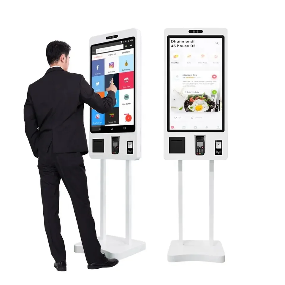 RFID Kiosk Checkout Self Checkout Machine RFID Supermarket 23inch Payment Terminal Kiosk touch screen RFID self checkout order kiosk