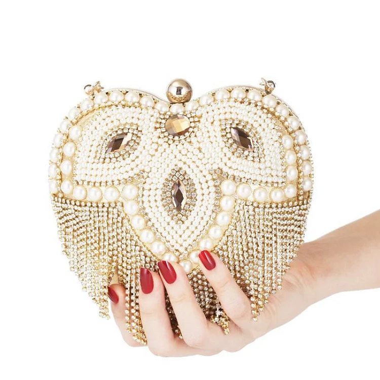 Heart-shaped lady elegant handbag