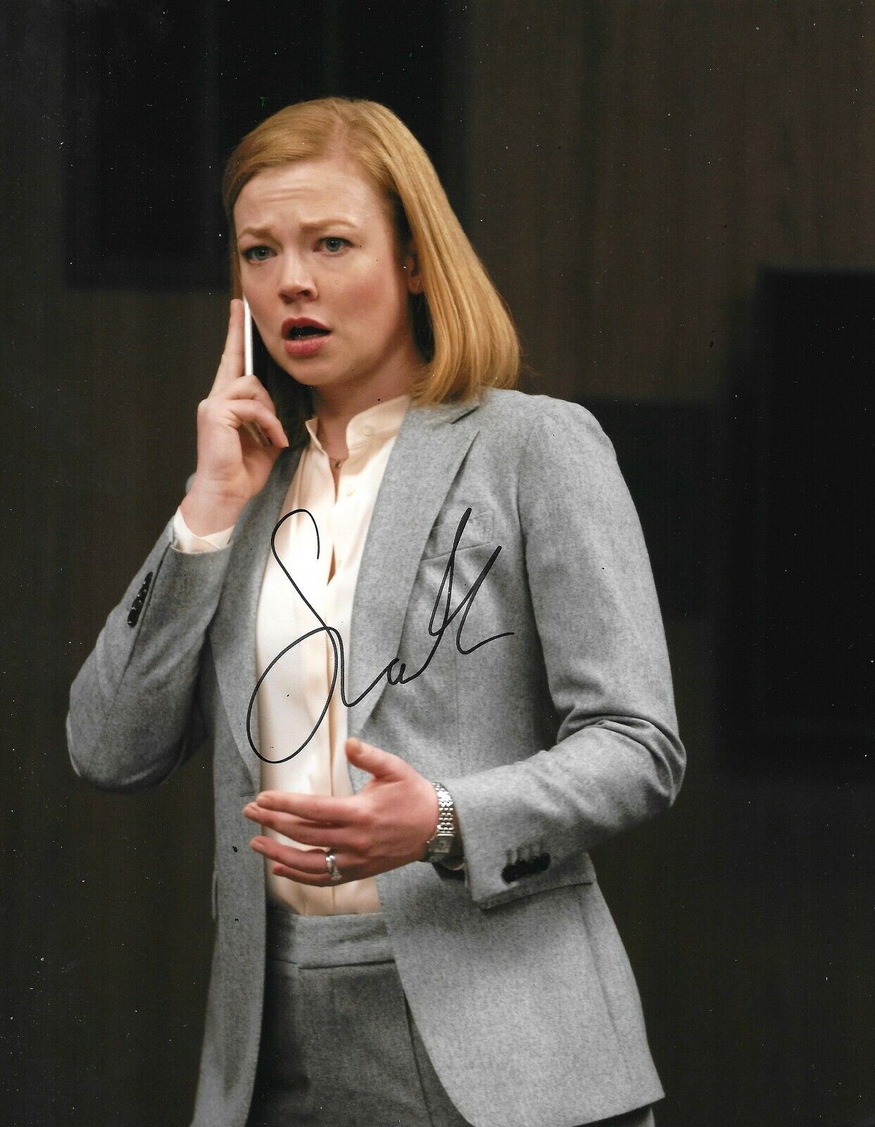 Sarah Snook Signed Succession 10x8 Photo Poster painting AFTAL