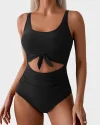 🔥2025 SUMMER 50% OFF🎁Ruched Tie-Knot Tummy Control One-Piece Swimsuit