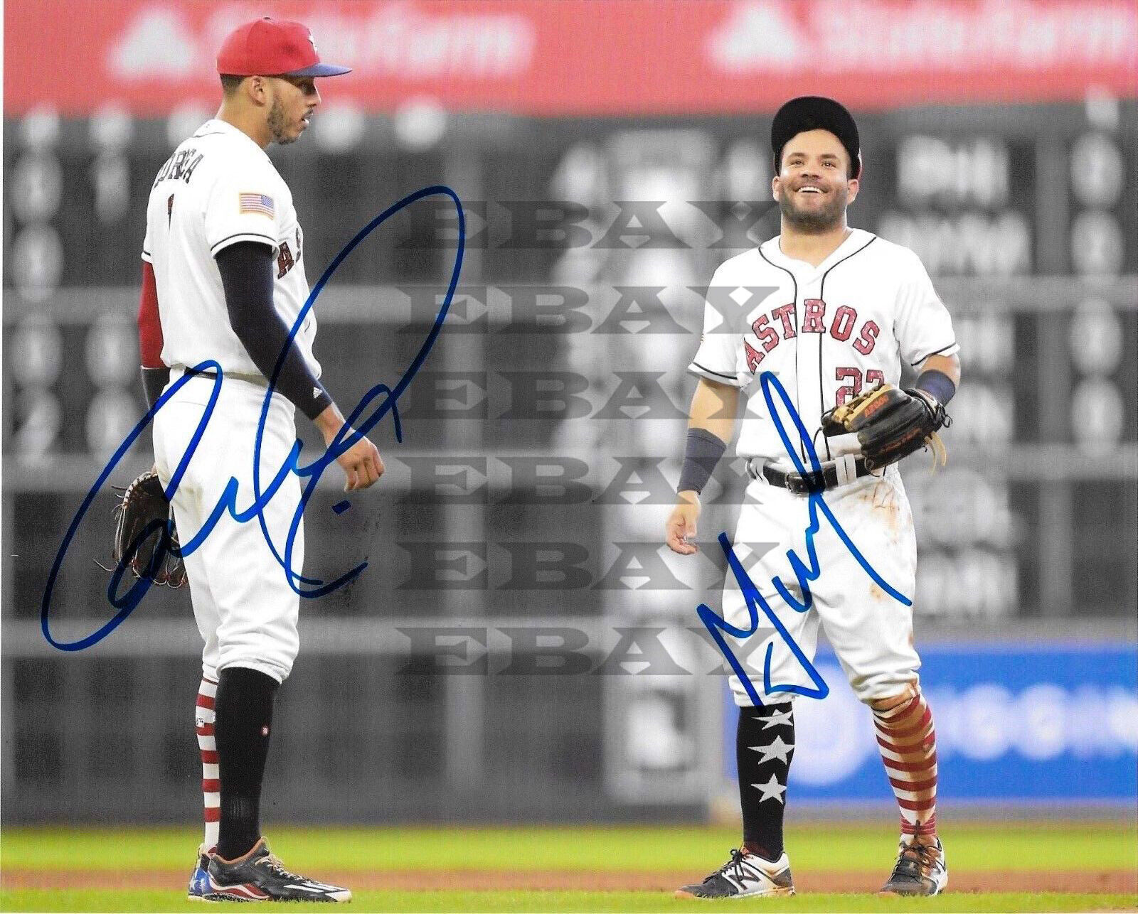 Carlos Correa Jose Altuve signed 8x10 autographed Photo Poster painting Reprint