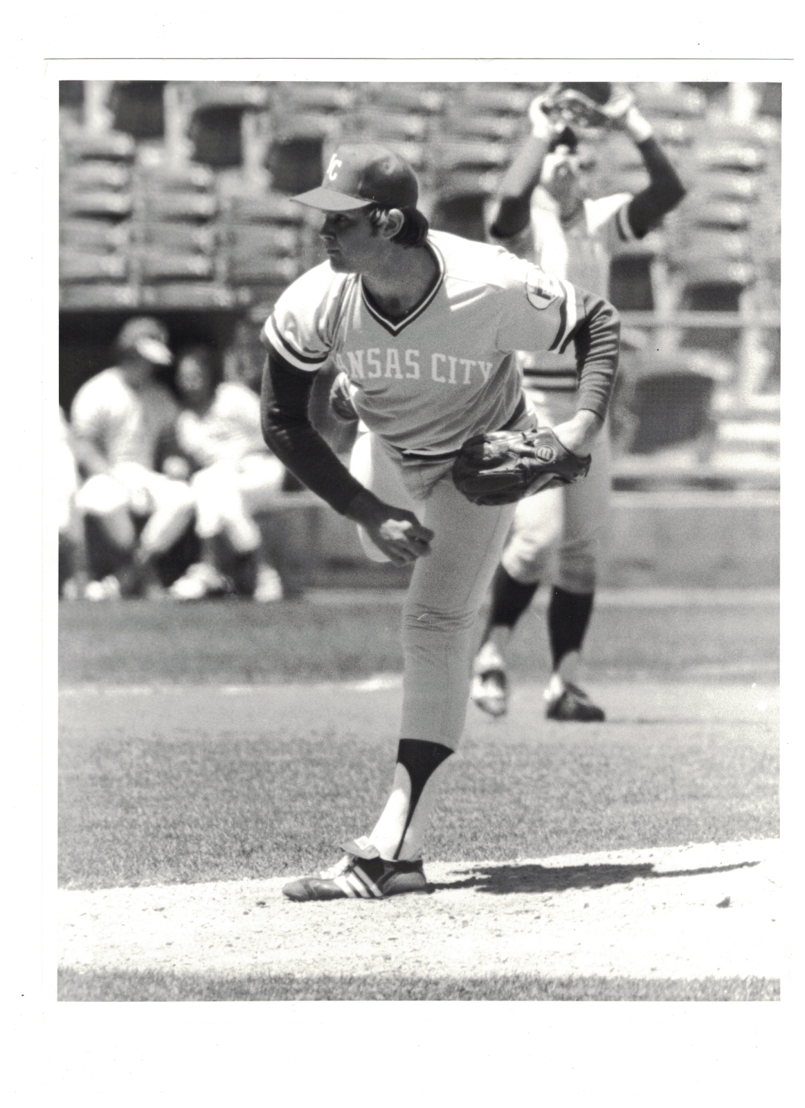 Steve Busby Kansas City Royals 8x10 Vintage Baseball Photo Poster painting RH1