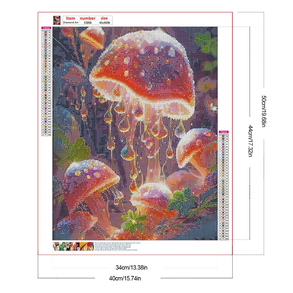 Diamond Painting - Full Round Drill - Mushroom(Canvas|40*50cm)