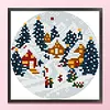 Snowland Fairy Tale-11CT Stamped Cross Stitch 20*20cm/7.87*7.87in tapestrymarket