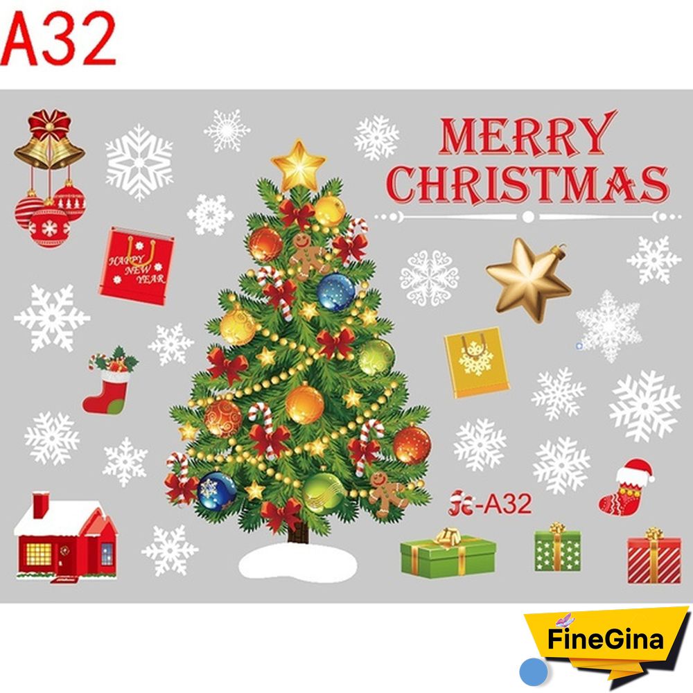 Christmas Decoration Glueless Static Window Sticker