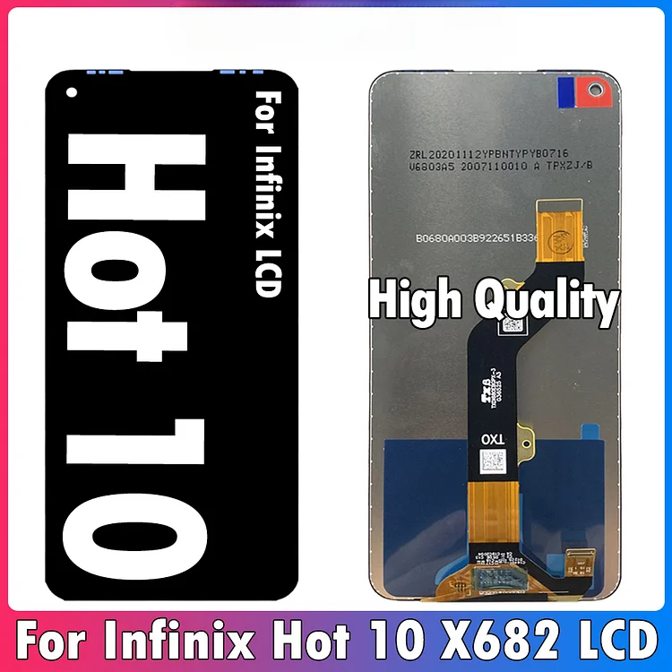 6.78inch Original For Infinix Hot 10 X682 LCD Display Touch Screen Digitizer Assembly For Infinix Hot10 X682B X682C LCD Parts