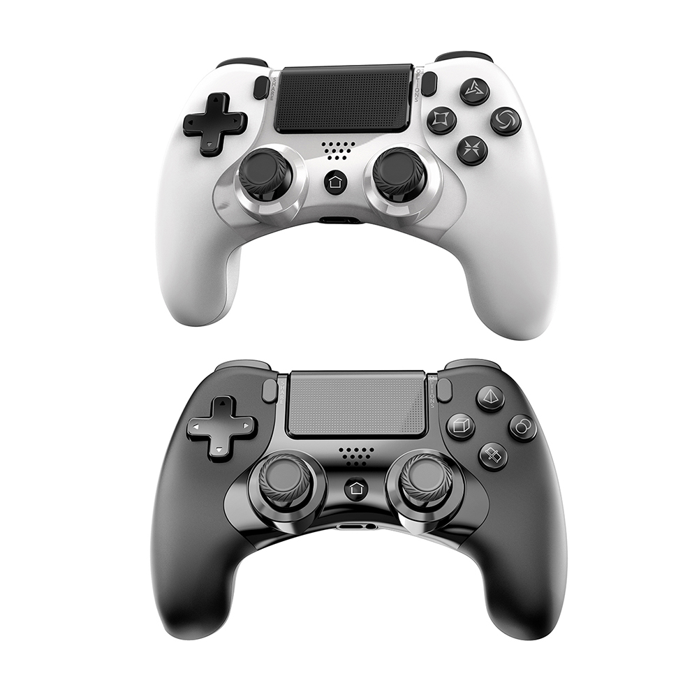 

6 Axis Vibration Bluetooth-compatible Wireless Controller for PS4/Pro/Slimo, White, 501 Original