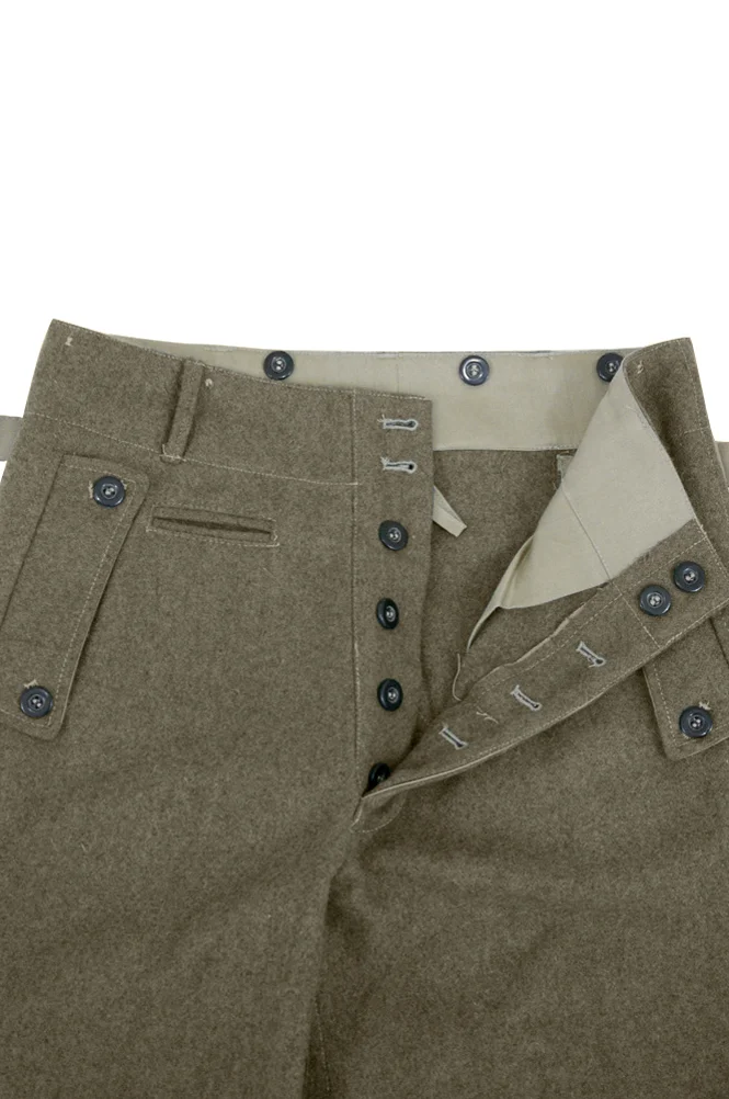   Elite German Assault Gunner Brown Wool Trousers German-Uniform