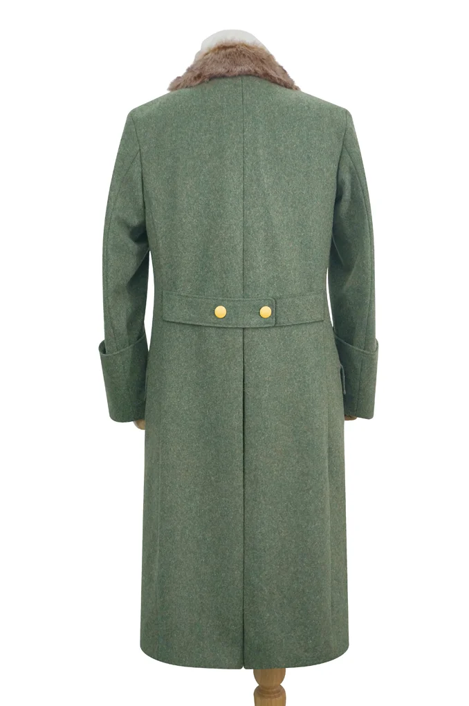   Wehrmacht German General Fur Collar Wool Greatcoat German-Uniform