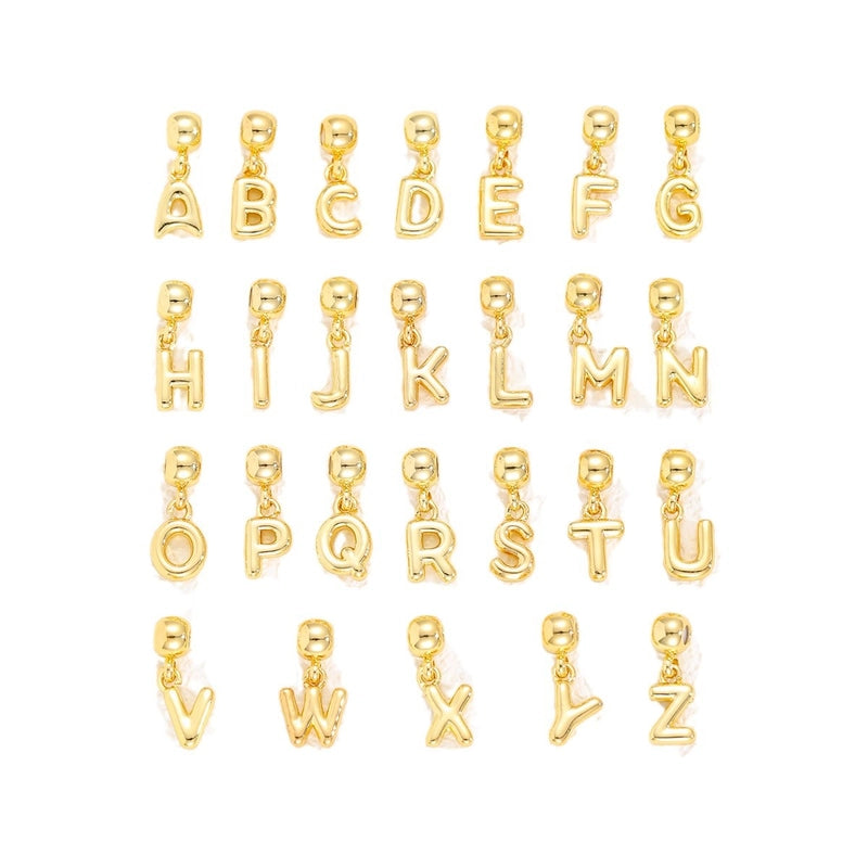 1 Piece 15*6MM Copper Letter Pendant Chain Jewelry Accessories