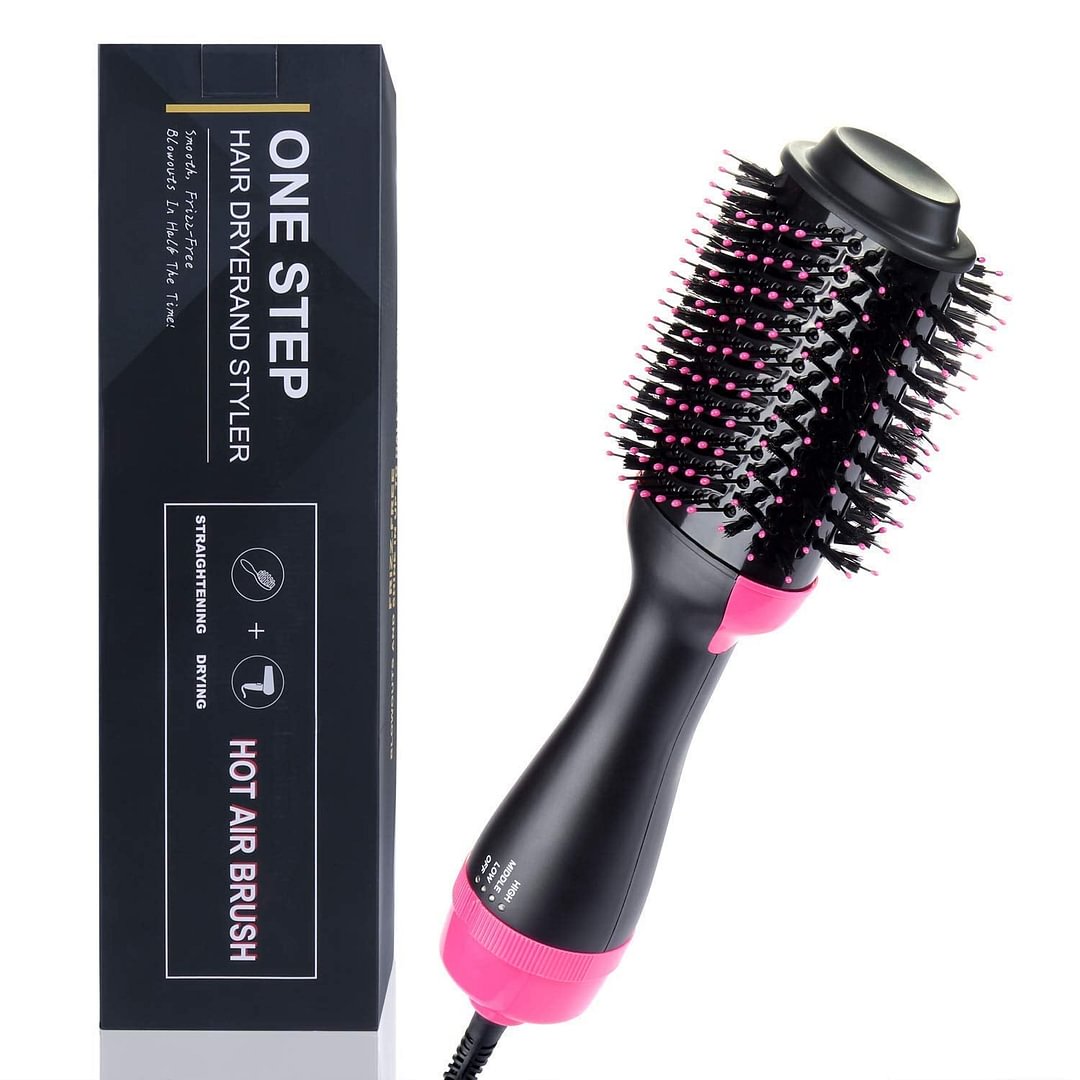 3 in 1 Hot Air Styling Brush Within Negative Ionic Technology to Smooth Hair Frizz and Reduce Static