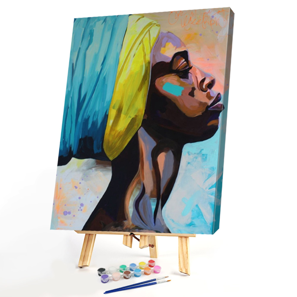 

40*50CM Paint By Numbers-Women Profile, 501 Original