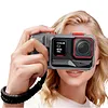 Quick Release Holder Mount for Insta360-AcePro2 Aluminum Frame Protective Frame Housing Case with Cold Shoe Mounts 1/4 Threaded Hole for Video Light Microphone