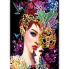 >SALE<Masked Woman 5D DIY Diamond Painting Special-shaped Partial Drill Decor (UP313)