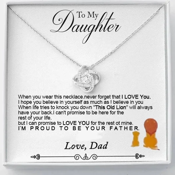 (Almost Gone) Best Selling Daughter Love Knot Necklace