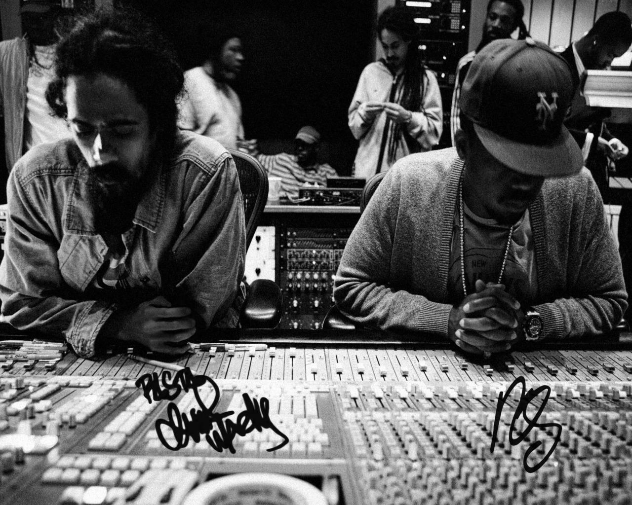 Nas Damian Marley SIGNED AUTOGRAPHED 10 X 8