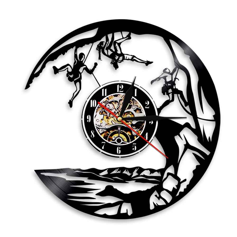 

Climb For Your Life Motivational - Vinyl Record Wall Clock - Without LED, 501 Original